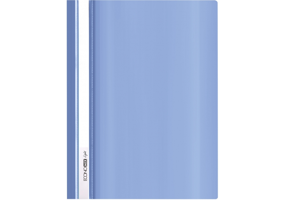 Папка-швидкозшивач ECONOMIX А4 без перф. Light, глянець синій (E38503-02)